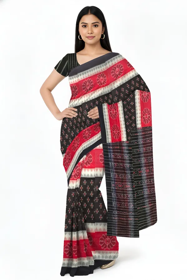 Black_Cotton_Handloom_Mania_Bandha_Katiki_Saree_For_Women