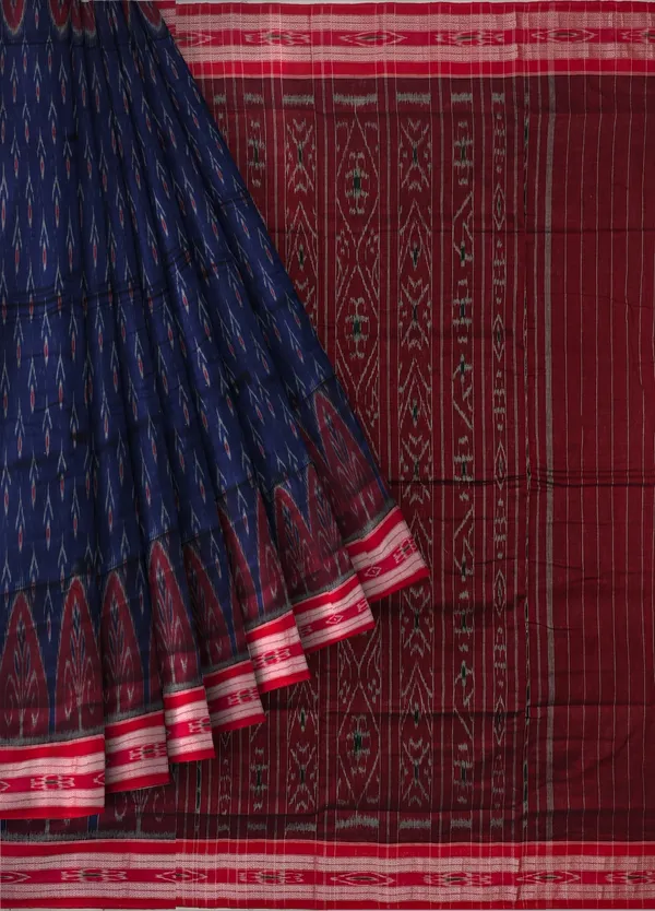 Deep_Blue_Cotton_Mania_Bandha_Katiki_Saree_For_Women
