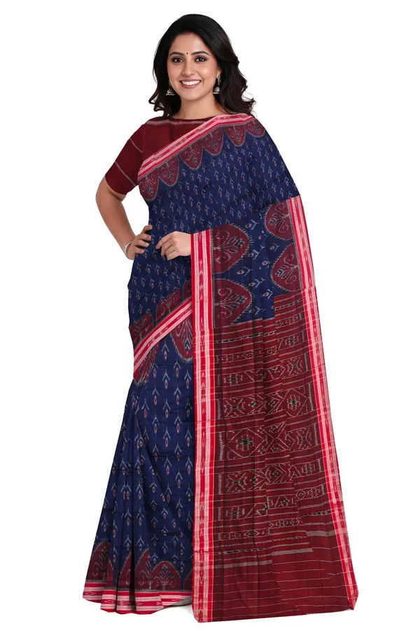Deep_Blue_Cotton_Mania_Bandha_Katiki_Saree_For_Women