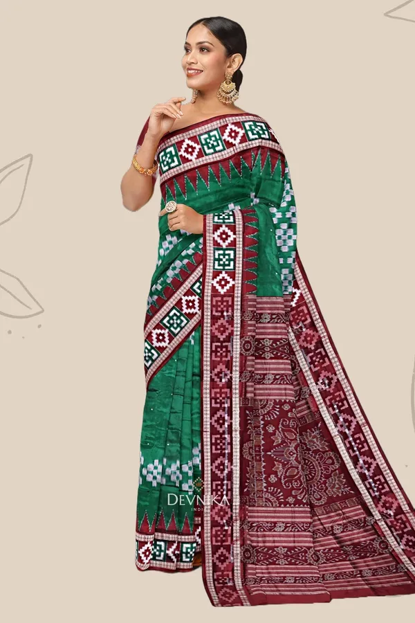 Green_Silk_Border_Pasapalli_Handloom_Saree_For_Women