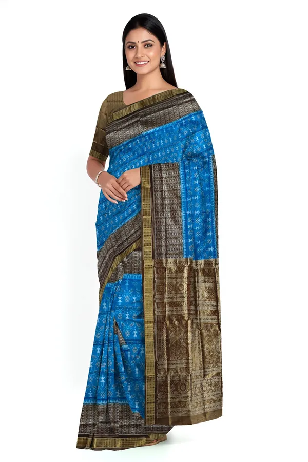 Copper_Tissue_Silk_Half_Body_Bandha_Handloom_Saree_For_Women