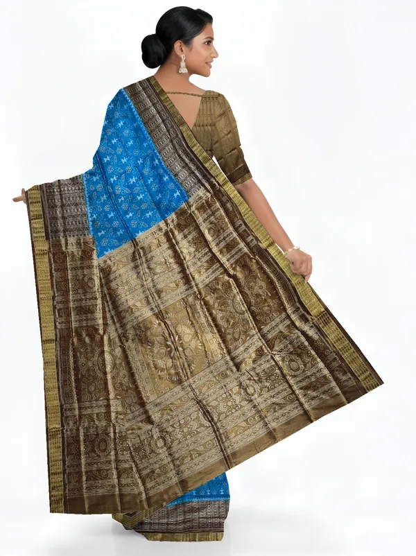 Copper_Tissue_Silk_Half_Body_Bandha_Handloom_Saree_For_Women