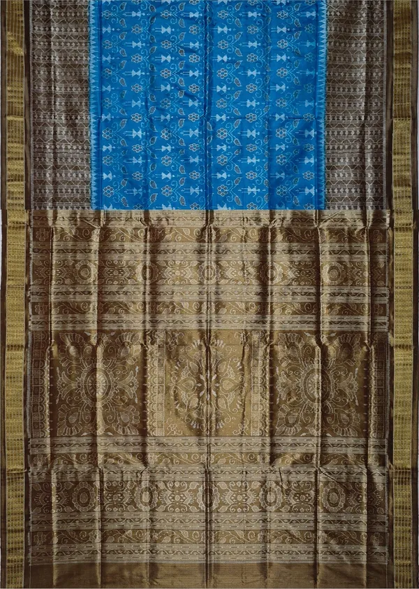 Copper_Tissue_Silk_Half_Body_Bandha_Handloom_Saree_For_Women