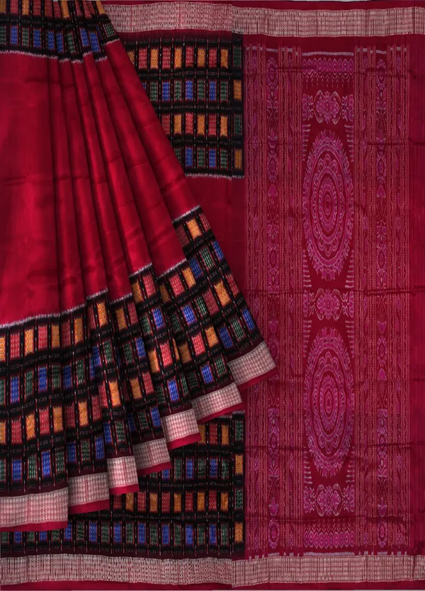 Deep_Magenta_Silk_Handloom_Aswini_Border_Saree_For_Women