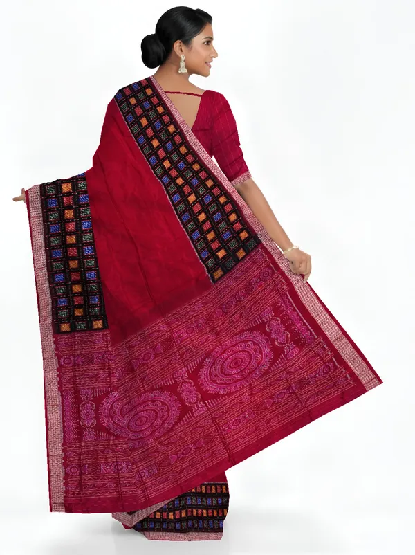 Deep_Magenta_Silk_Handloom_Aswini_Border_Saree_For_Women