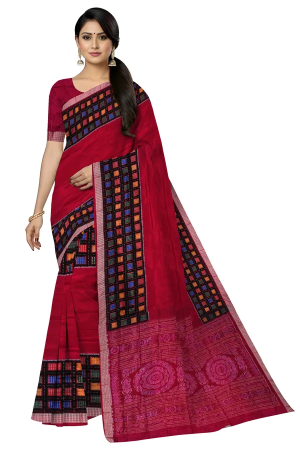Deep_Magenta_Silk_Handloom_Aswini_Border_Saree_For_Women