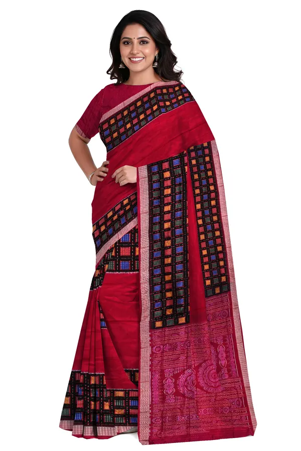 Deep_Magenta_Silk_Handloom_Aswini_Border_Saree_For_Women