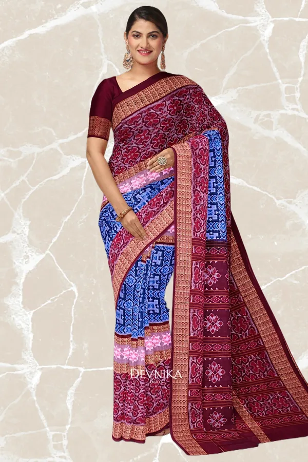 Double_Border_Bandha_Saree_Cotton