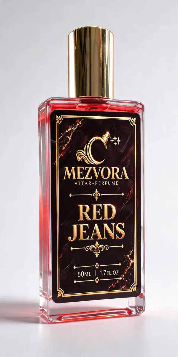 Mezvora_Red_Jeans_Peach_Berry_Floral_Attar
