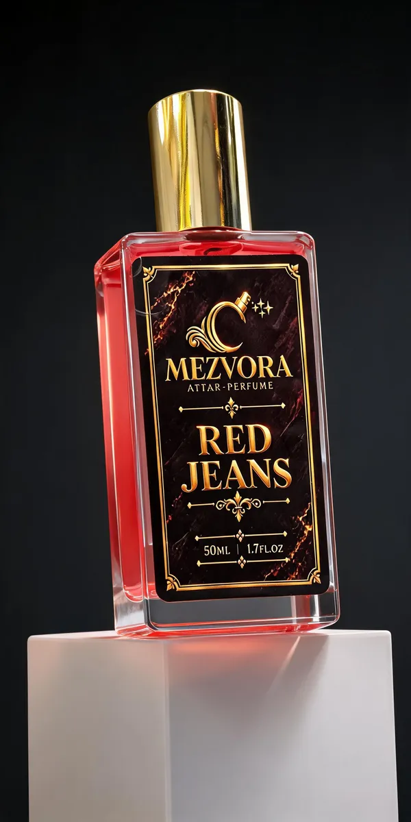 Mezvora_Red_Jeans_Peach_Berry_Floral_Attar