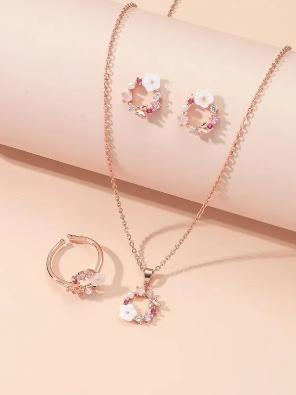 Rose_Gold_Floral_Crystal_Jewellery_Set_for_Women