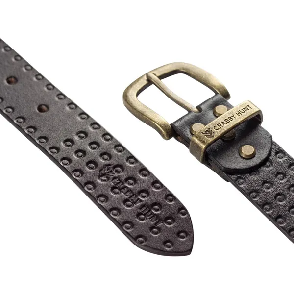 Crabby_Hunt_Black_Textured_Genuine_Leather_Belt_For_Men_Elegant_Design_Durable_Craftsmanship_Premium_Quality
