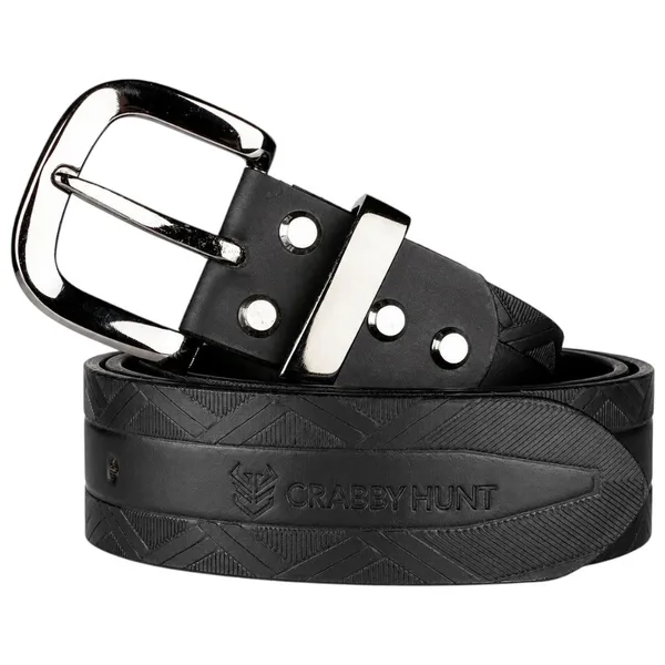 Crabby_Hunt_Black_Patterned_Genuine_Leather_Belt_For_Men_Premium_Quality_Artistic_Design_Durable_Sophisticated