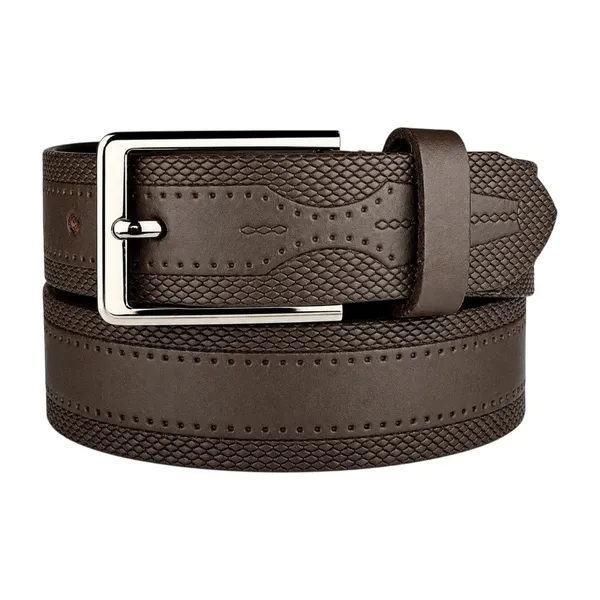 Crabby_Hunt_Classic_Snake_Pattern_Genuine_Leather_Belt_For_Men_Sleek_Finish_Silver_Buckle