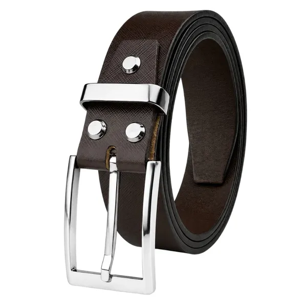Crabby_Hunt_Premium_Brown_Textured_Leather_Belt_With_Silver_Buckle