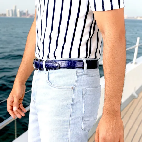 Premium_Blue_Crocodile_Leather_Belt_For_Men_Who_Stand_Out