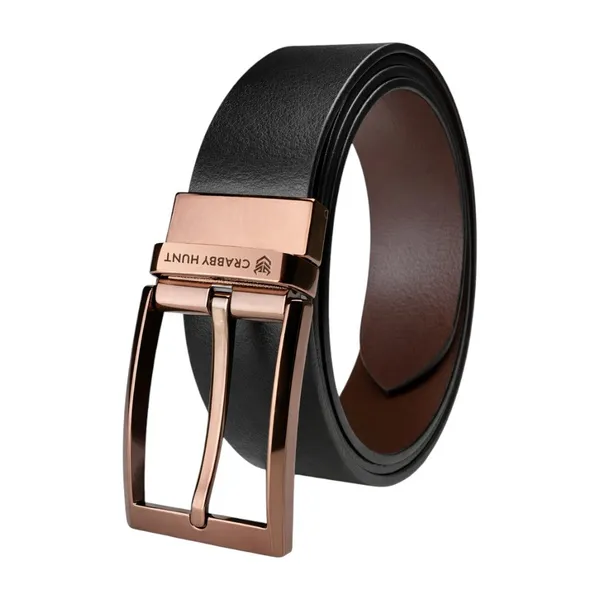 Crabby_Hunt_Dammas_Reversible_Men_S_Leather_Belt_Choco_Gold_Finish_Buckle