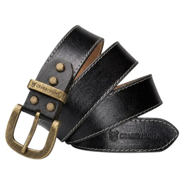 Crabby_Hunt_Black_Leather_Belt_For_Men_Premium_Genuine_Leather_With_Thread_Stitch_Design_Formal_Casual