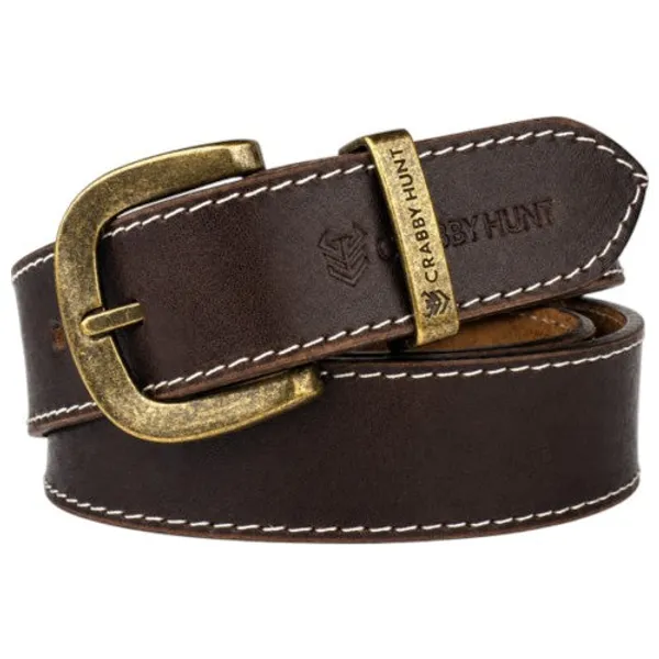 Crabby_Hunt_Men_Genuine_Leather_Belt_With_Stitching_Dark_Brown_Formal_Casual_Belt_Premium_Thread_Design