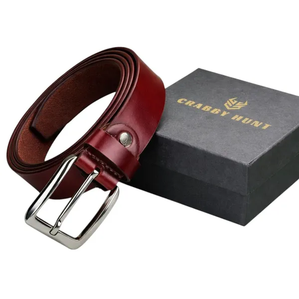 Crabby_Hunt_Premium_Maroon_Genuine_Leather_Belt_For_Men