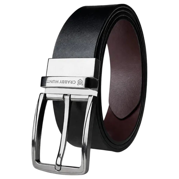 Men_S_Reversible_Genuine_Leather_Belt_Black_Brown_With_Dammas_Silver_Buckle