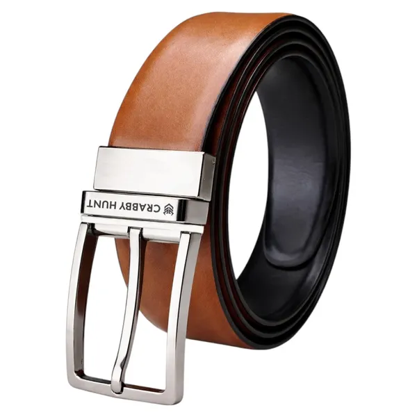 Men_S_Reversible_Genuine_Leather_Belt_Black_Brown_With_Metro_Silver_Buckle