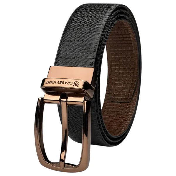 Men_S_Genuine_Leather_Belt_Premium_Textured_Brown_Belt_With_Rose_Gold_Buckle_Formal_Casual_Wear