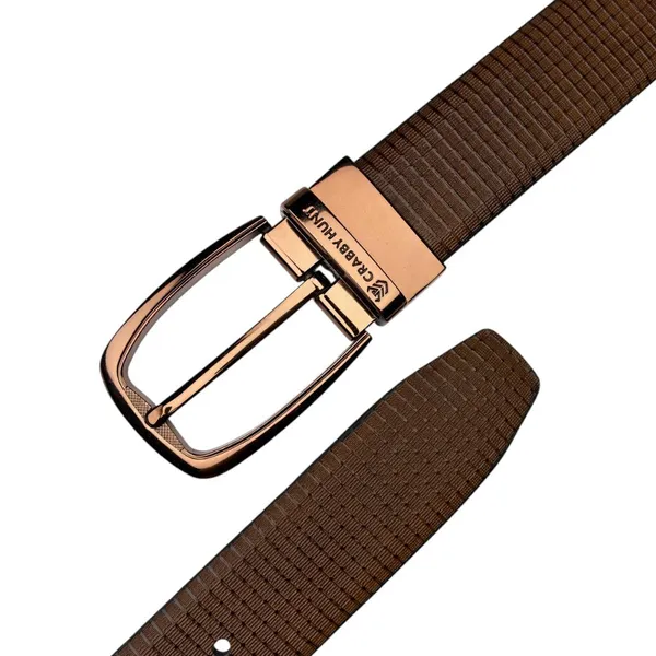 Men_S_Genuine_Leather_Belt_Premium_Textured_Brown_Belt_With_Rose_Gold_Buckle_Formal_Casual_Wear