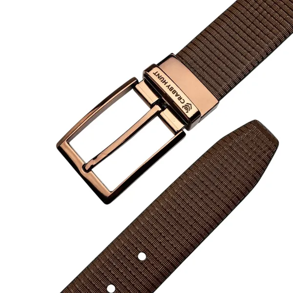 Reversible_Genuine_Leather_Belt_For_Men_Brown_Black_Dual_Tone_Square_Buckle_Crabby_Hunt