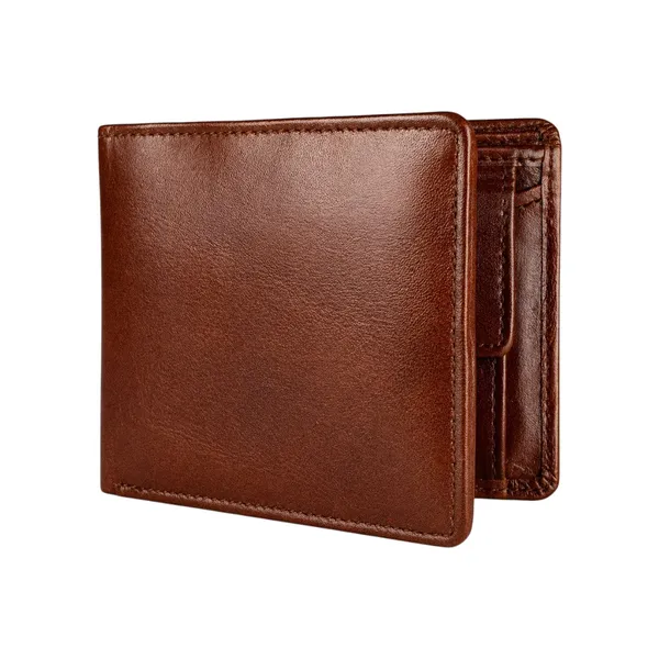 Crabby_Hunt_Brown_Leather_Wallet_Classic_Bifold_With_Zip_Pocket_Default_Title