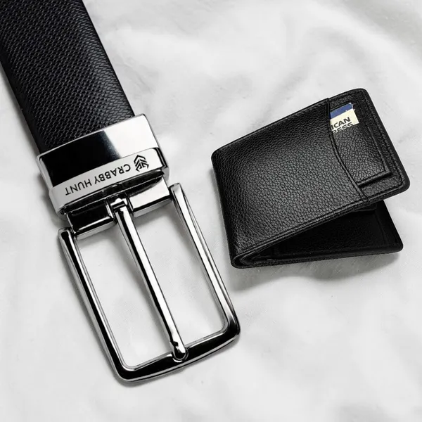Men_S_Leather_Wallet_Belt_Set_Textured_Black_Wallet_Gunmetal_Front_Slider_Belt