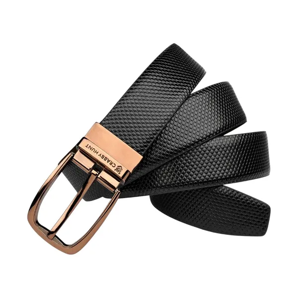Crabby_Hunt_Orbit_Round_Reversible_Belt_Chocolate_Brown_Black_Textured_Finish