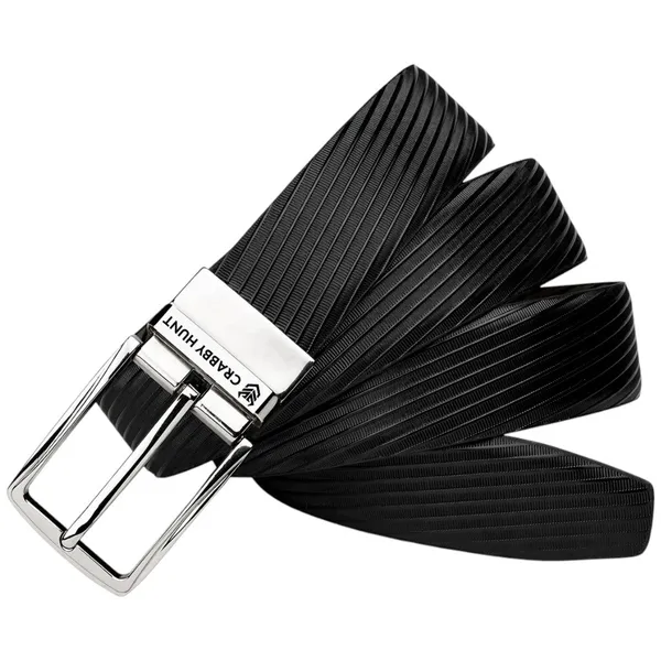 Crabby_Hunt_Ranger_Reversible_Belt_For_Men_Black_Brown_Silver_Buckle
