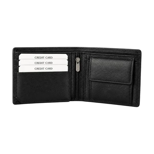 Black_Leather_Wallet_For_Men_With_Zipper_Coin_Pocket_Slim_Premium_Wallet_Crabby_Hunt_Default_Title