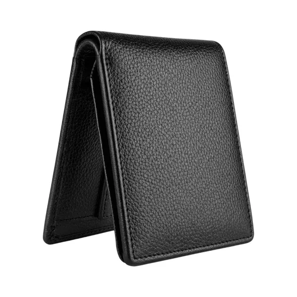 Black_Leather_Flip_Wallet_For_Men_With_Extra_Card_Storage_Slim_Bi_Fold_Wallet_Crabby_Hunt_Default_Title