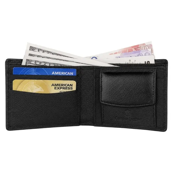 Crabby_Hunt_Genuine_Leather_Wallet_For_Men_Bifold_Wallet_With_Coin_Pocket_Card_Slots_Black_Default_Title