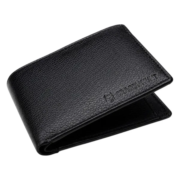 Crabby_Hunt_Genuine_Leather_Wallet_For_Men_Bifold_Wallet_With_Coin_Pocket_Card_Slots_Black_Default_Title