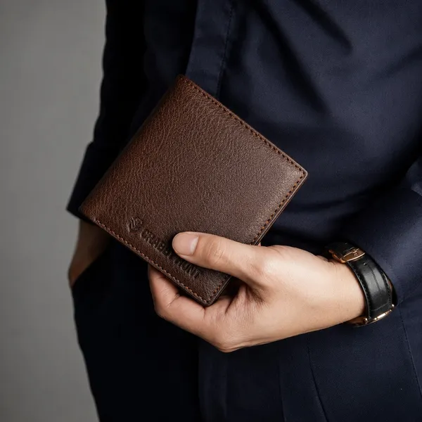 Crabby_Hunt_Genuine_Leather_Slim_Bifold_Wallet_For_Men_Dark_Brown_Wallet_With_Multiple_Card_Slots_Default_Title