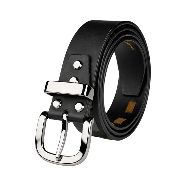 Crabby_Hunt_Genuine_Leather_Belt_For_Men_Black_Casual_Belt_With_Cutout_Design_Polished_Metal_Buckle