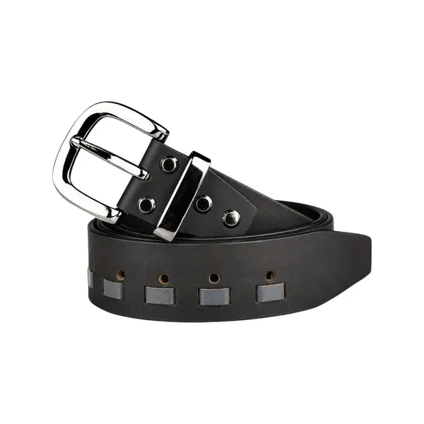 Crabby_Hunt_Genuine_Leather_Belt_For_Men_Black_Casual_Belt_With_Cutout_Design_Polished_Metal_Buckle