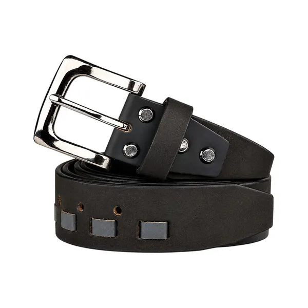 Crabby_Hunt_Black_Genuine_Leather_Belt_For_Men_Silver_Pin_Buckle_Modern_Cut_Out_Design