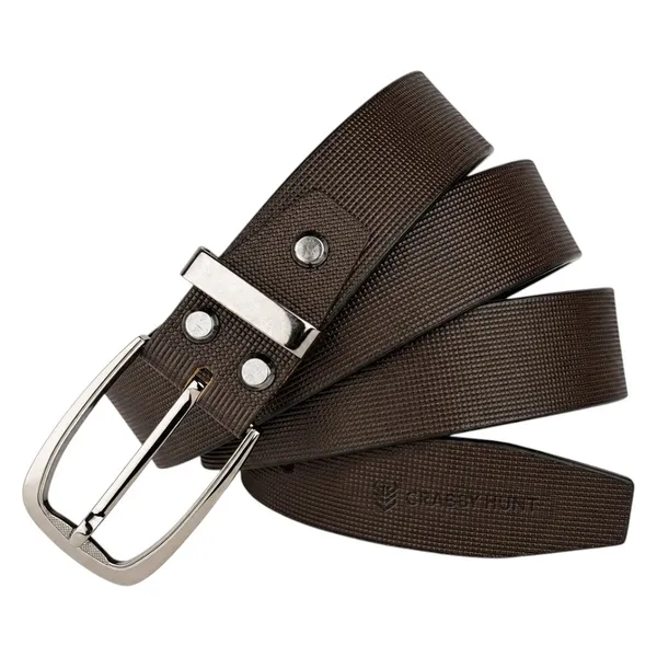 Crabby_Hunt_Men_S_Brown_Leather_Belt_With_Square_Grid_Texture_Gunmetal_Round_Buckle