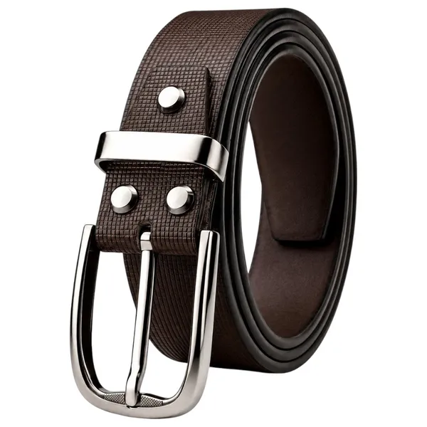Crabby_Hunt_Men_S_Brown_Leather_Belt_With_Square_Grid_Texture_Gunmetal_Round_Buckle