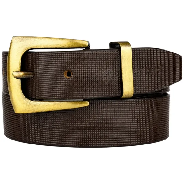 Crabby_Hunt_Premium_Brown_Leather_Belt_With_Square_Grid_Texture_Golden_Buckle_Formal_Casual_Men_S_Belt