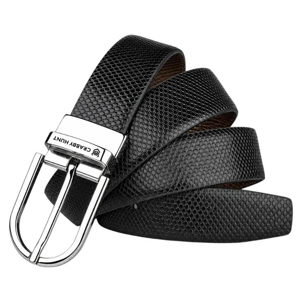 Crabby_Hunt_Men_S_Reversible_Genuine_Leather_Belt_With_Orbit_Silver_Round_Buckle_Black_Brown_Lb_Reversible_Orbit_Silver_Round