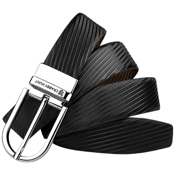 Crabby_Hunt_Men_S_Reversible_Genuine_Leather_Belt_With_Ranger_Silver_Round_Buckle_Black_Brown_Leather_Belt_Reversible_Rangersilverround