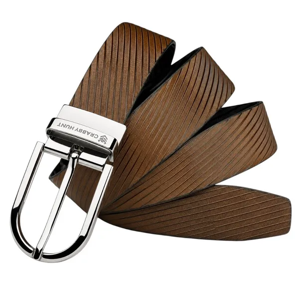 Crabby_Hunt_Men_S_Reversible_Genuine_Leather_Belt_With_Ranger_Silver_Round_Buckle_Black_Brown_Leather_Belt_Reversible_Rangersilverround