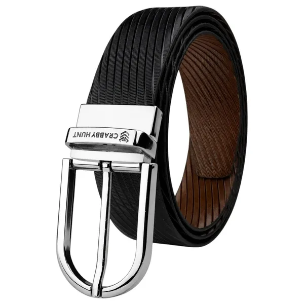 Crabby_Hunt_Men_S_Reversible_Genuine_Leather_Belt_With_Ranger_Silver_Round_Buckle_Black_Brown_Leather_Belt_Reversible_Rangersilverround