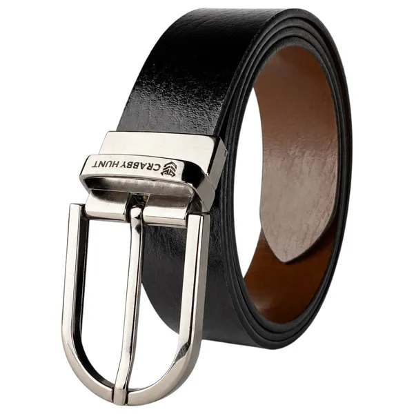 Crabby_Hunt_Apollo_Reversible_Genuine_Leather_Belt_With_Silver_Round_Buckle_Premium_Formal_Casual_Belt
