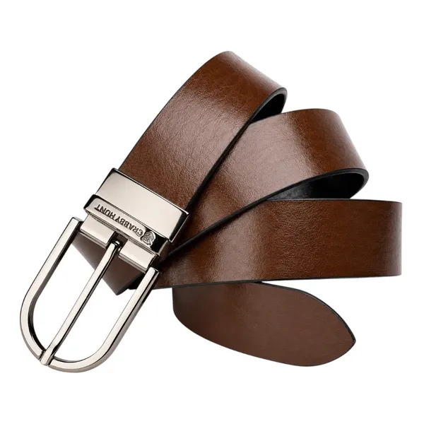 Crabby_Hunt_Apollo_Reversible_Genuine_Leather_Belt_With_Silver_Round_Buckle_Premium_Formal_Casual_Belt